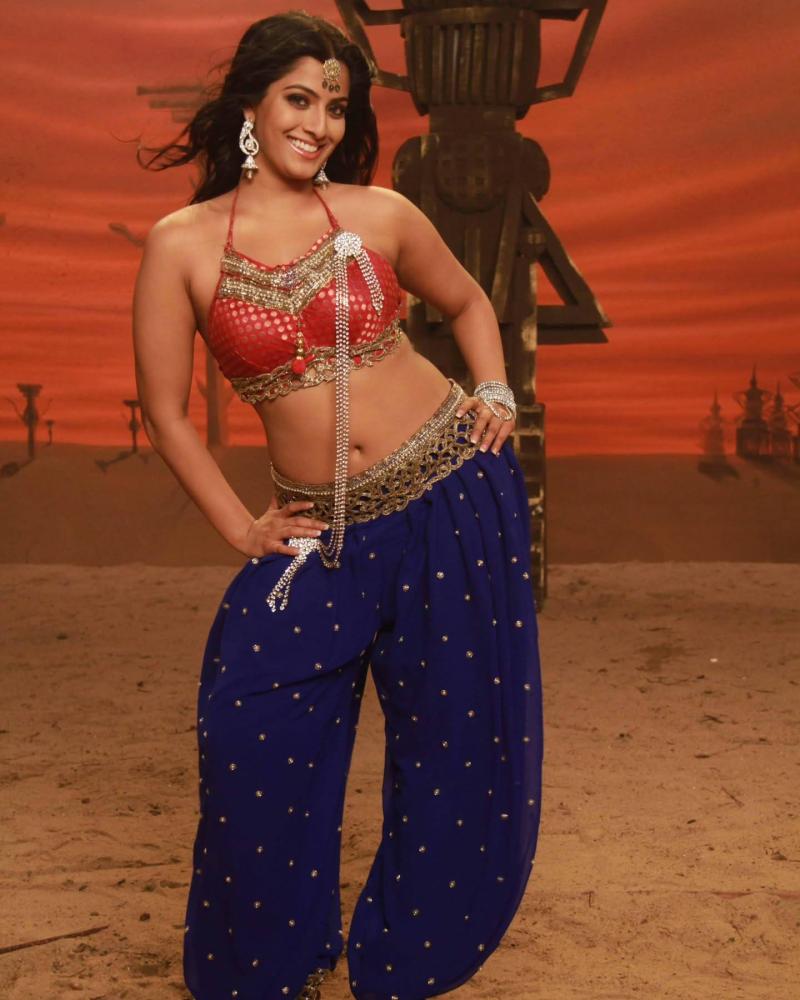 glittering-look-of-varalaxmi-sarathkumar-from-madhagajaraja